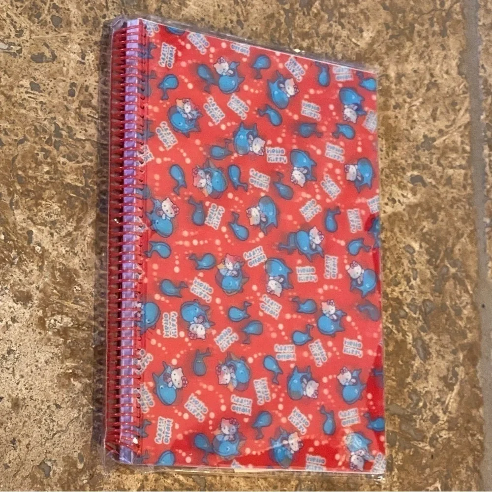 New!!Vintage 2004 HELLO KITTY Captain Willy Holographic Spiral Lined Notebook